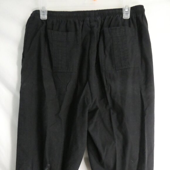 CATHY DANIELS | large | 100% Cotton | Black Bermuda - Long Shorts | Pockets - Picture 13 of 16